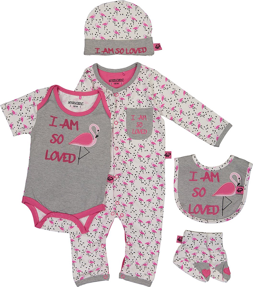 Goedkoopste Baby Giftset Flamingo-Flamingo-56