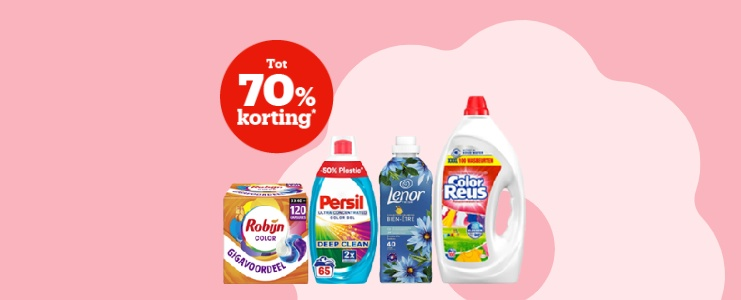 Tot 70% korting*