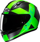 HJC C10 Tez Black Green S - Maat S - Helm