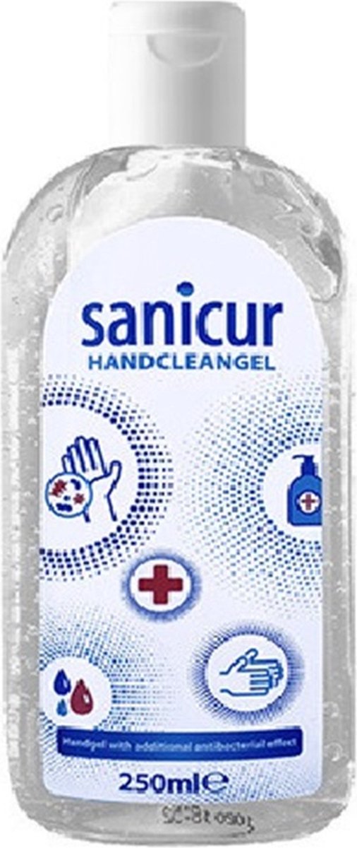 Goedkoopste Sanicur handcleangel met extra antibacterieën effect-250ml. Handig Voor De Vakantie