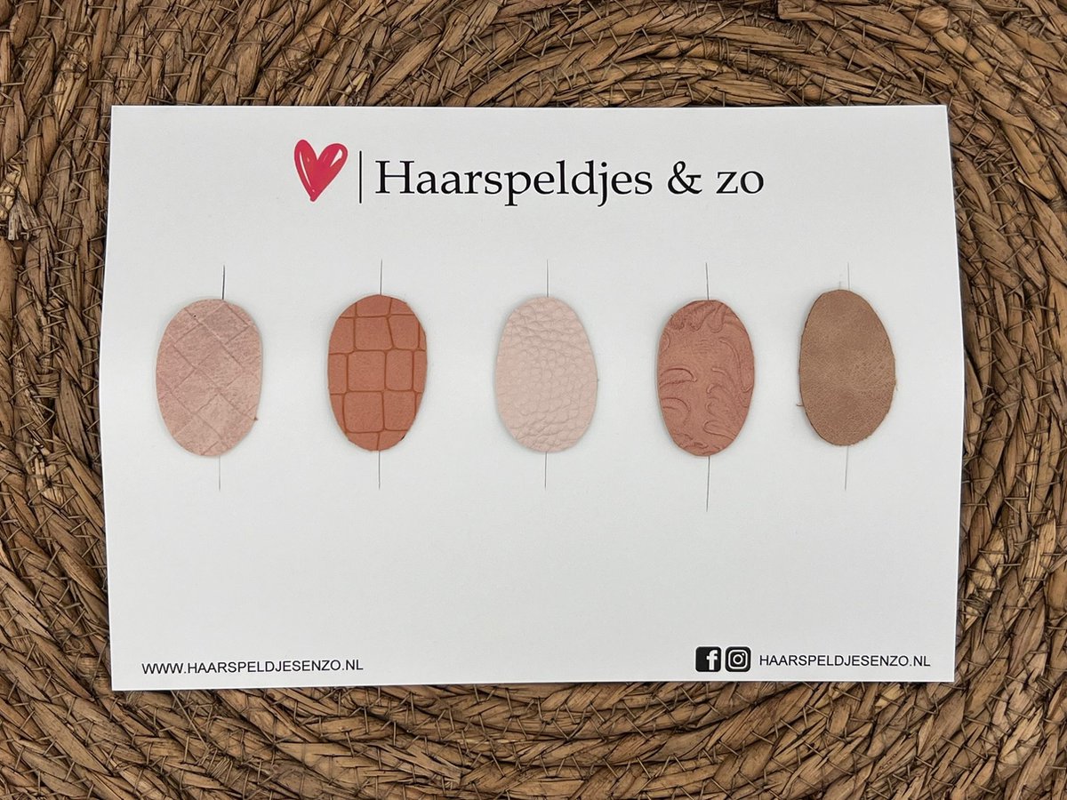 Haarspeldjes & zo Haarspeldje antislip baby's kinderen meisjes setje 31 mix imitatieleer