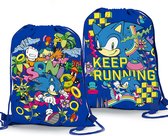 Sonic Gym Bag, Keep Running - Sac de natation - 39 x 31 cm - Polyester