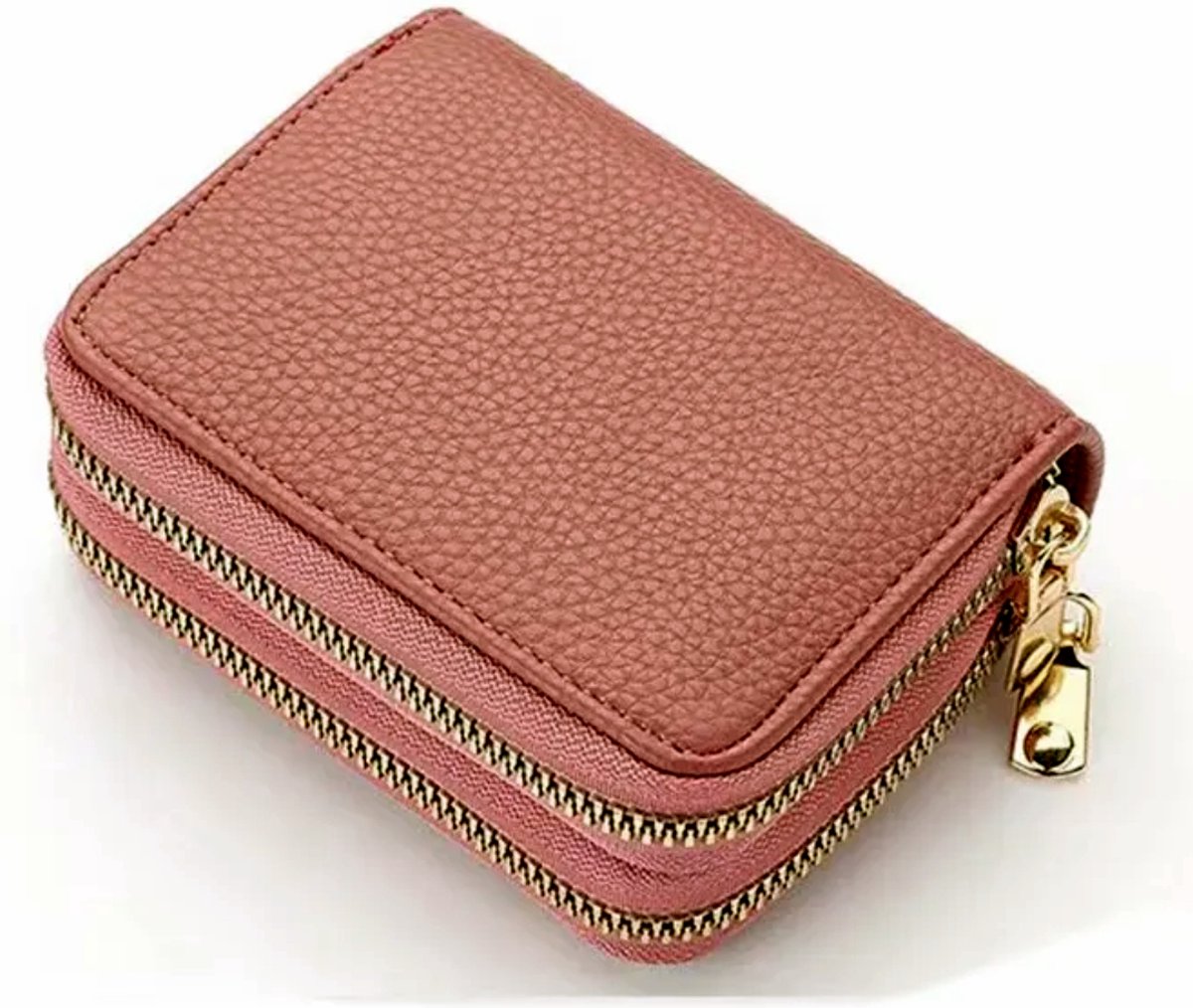 COACH ESSENTIAL MINI ID CARD CASE IN SIGNATURE CANVAS - Portemonnee - vivid pink/donkerroze