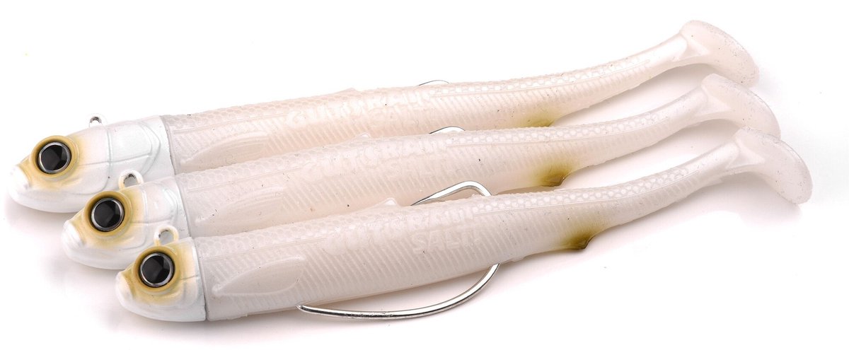 Spro Gutsbait Salt! Minnow 8cm - 10g - Haak 1/0 - Kleur : White Minnow