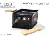 Raclette voor Kaas - 1 persoon- Kaasfondue met de Tapas Fondue -Compact-To-go-10 x 10 x 6.5 cm