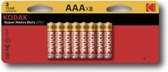 Kodak Super Heavy Duty AAA Batterij 8 Stuks