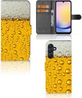 Telefoonhoesje Geschikt voor Samsung Galaxy A25 Flip Cover Valentijn Cadeautje hem Bier