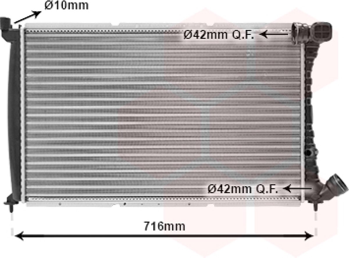 Van Wezel - RADIATOR VOOR CITROEN XM 1989-2001 00001301SG
