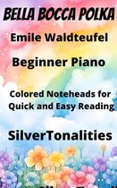 Little Pear Tree 1 - Bella Bocca Polka Beginner Piano Sheet Music with Colored Notation