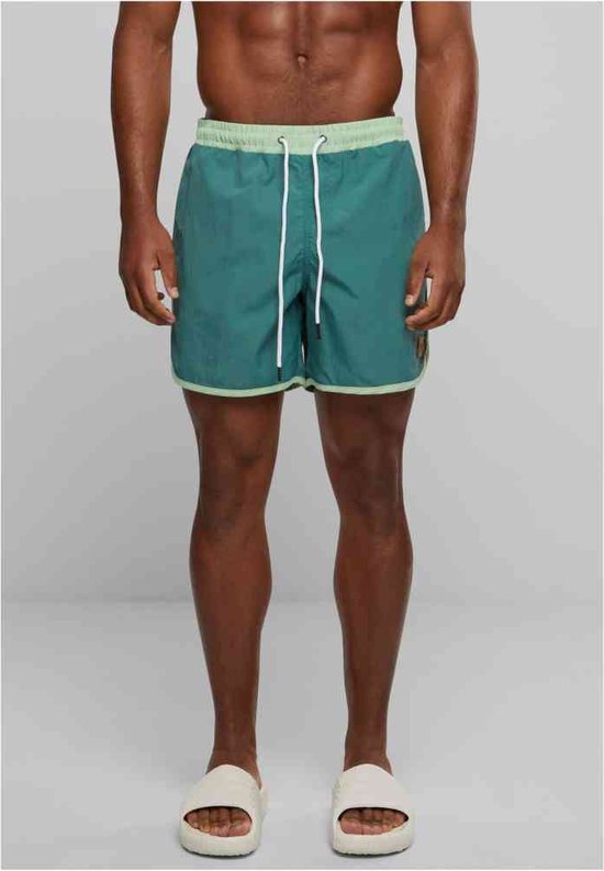 Urban Classics - Retro Zwemshorts - 5XL - Groen/Groen