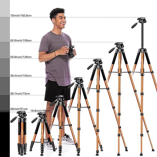 camera statief - camerastatief van aluminium, draagbaar, verbeterd ...