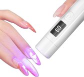 Elysee Beauty - Lampe à ongles sans fil rechargeable - blanc - Sèche-ongles 3W pour vernis gel - Lampe à ongles UV/ LED blanche avec écran d'affichage