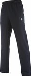Donkerblauwe joggingbroek met elastische tailleband, steekzakken en een klein logo op de linker bovenpijp.