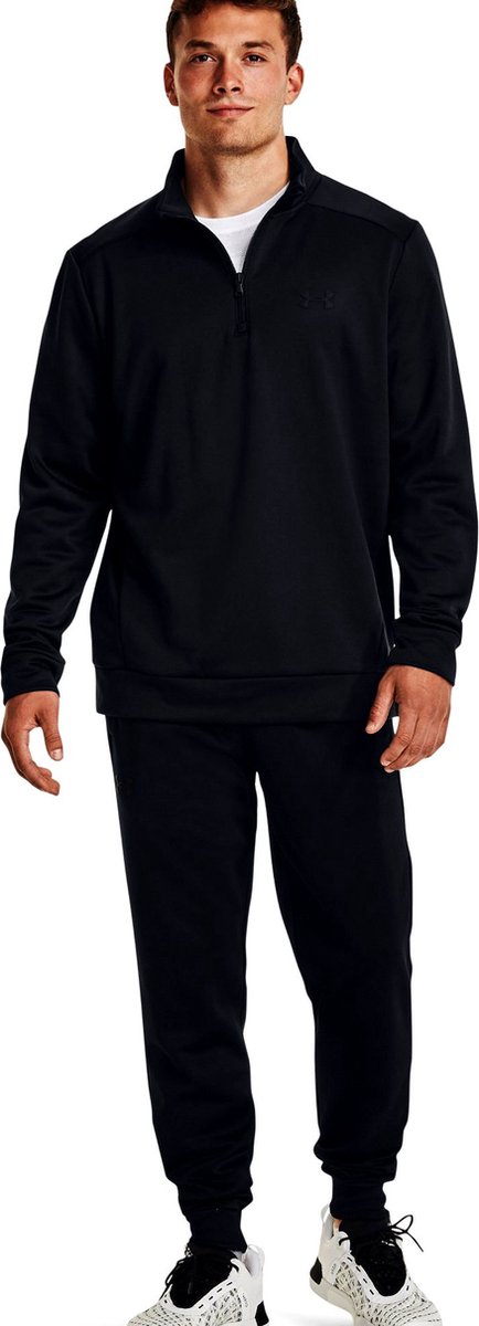 UA Armour Fleece 1/4 Zip - Black / / Black van Merkloos — afbeelding 5