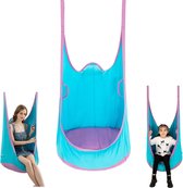 Hangstoel voor kinderen, hangende grot met PVC-kussen, hangende schommel voor kinderen voor binnen en buiten