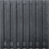 Arizona 17 planks/15mm zwart gespoten 180 x 180 cm