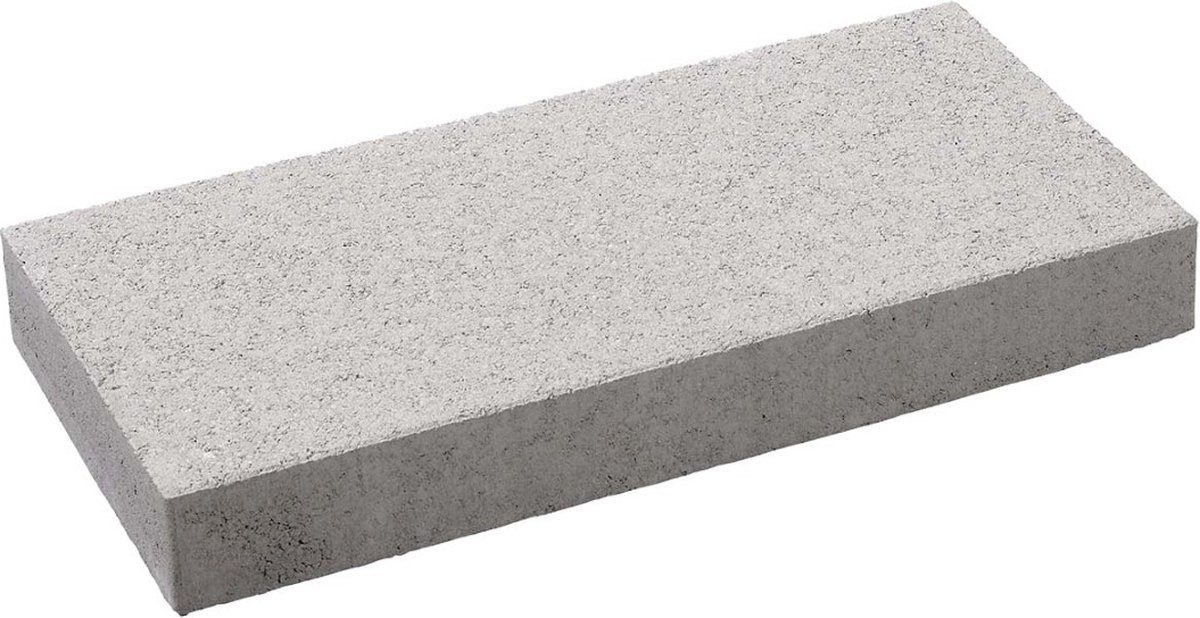 Globe L afdekker 60 x 30 x 7,5 cm tuintegel Grijs per stuk Gardenlux