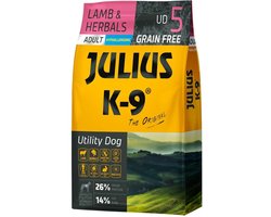 Julius K9 - Graanvrij en hypoallergeen hondenvoer op lam & aardappel basis - Voor volwassen honden van kleine rassen - 3kg