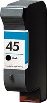 Inktcartridge Geschikt voor HP 45 | 1x Zwart Geschikt voor Officejet G55 - G85 - G95 - K60 - K80 - Photosmart 1000 - 1100 - 1115 - DeskJet 1180C - 1220C - 1280