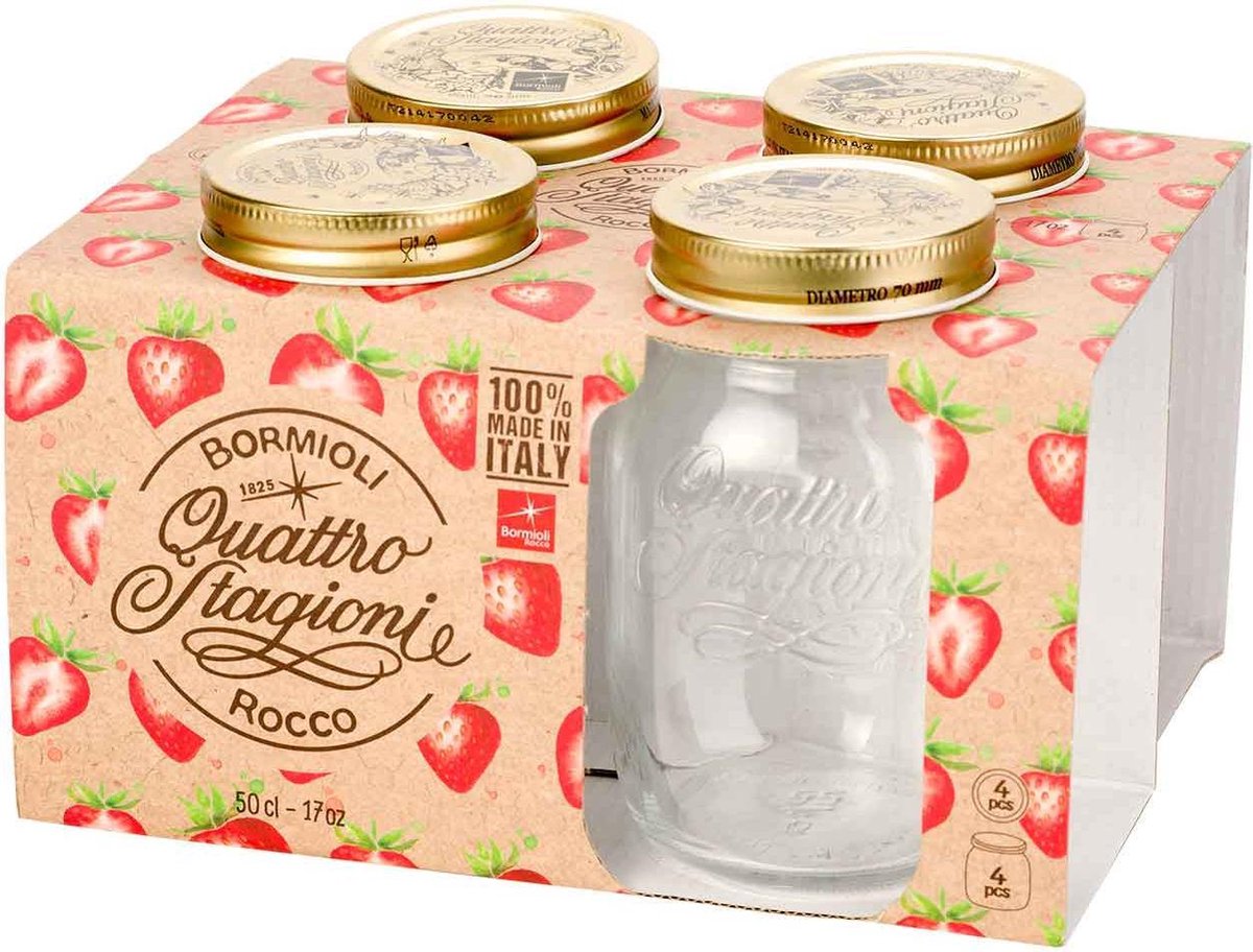 Bormioli Rocco Quattro Stagioni bokaal - 50 cl - Set-4