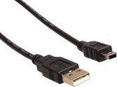 USB-kabel 2.0 plug-mini-aansluiting 3m Maclean MCTV-749 gegevensoverdrachtssnelheden tot 480 Mbps