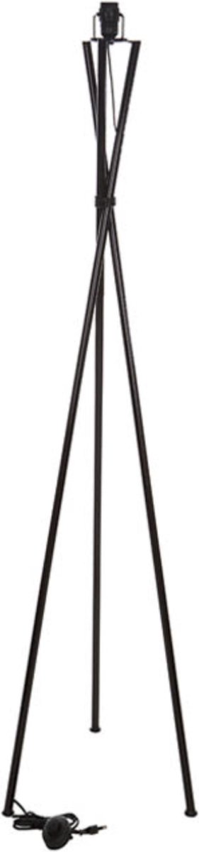 LM-Collection Driepoot Vloerlampvoet - 30x30x140cm - E27 - Zwart - Metaal - vloerlampen woonkamer, vloerlamp zwart, vloerlamp industrieel, vloer lamp, vloerlampen landelijk, staande lampen woonkamer, staande lampen, staande lamp industrieel
