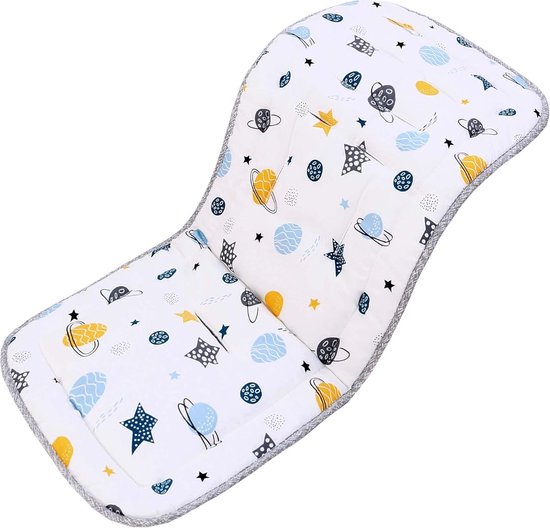 Babyzitjehoes voor kinderwagens, 32 x 80 cm, babyzitje-inzetstuk van 100% katoen, zacht en omkeerbaar autostoeltje, kinderwagenhoes voor babyzitje, buggy