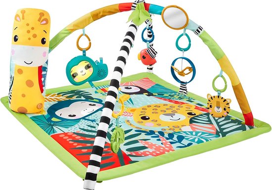 Baby Speelkleed Met Boog - Babyspeelgoed 0 Jaar - Kinderspeelgoed 1 Jaar - Speelmat - Babygym - Groen