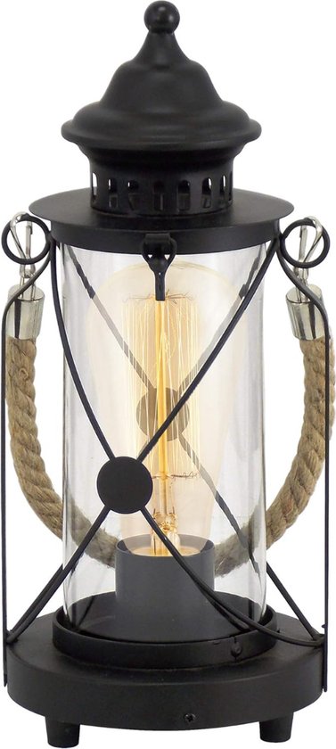 Search verlichting tafellamp 37x25,5x67cm staal zwart, messing