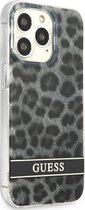 Guess GUHCP13LHSLEOK Hulle fur iPhone 13 Pro / 13 6,1" grau/Grey hardcase Leopard