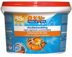 BSI - Oxy-Pool & Spa - Tegen organische verontreiniging (zonnecrème, oliën, ...) in zwemwater - 2.5 kg
