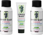Cowboy Magic Hondenshampoo & Conditioner uitprobeerset 2 x 60 ml voor honden + Detangler & shine 30 ml