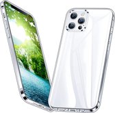 Siliconen Telefoonhoesje - Geschikt voor iPhone 12 Pro - Hoesje - Back Cover - Transparant