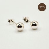 925 zilveren oorknoppen - Ball Stud Earring 3mm - Minimalistische oorknopjes - 925 zilveren oorbel