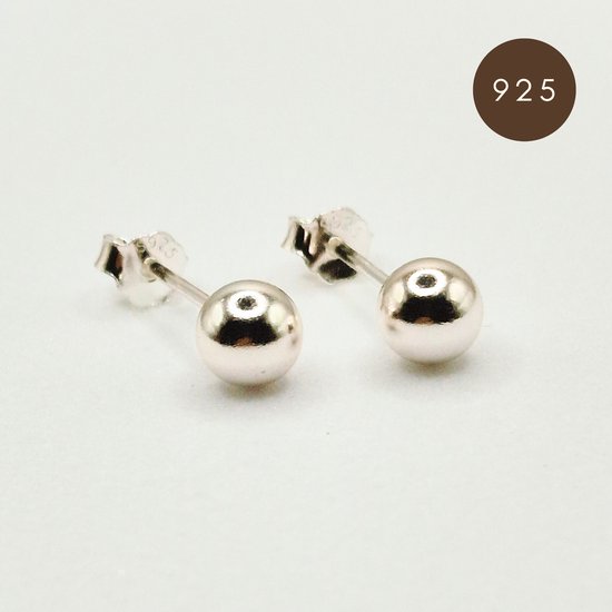 Boucles d'oreilles à clous en argent 925 - Boucle d'oreille Ball Stud 3mm - Boucles d'oreilles à clous minimalistes - Boucle d'oreille en argent 925