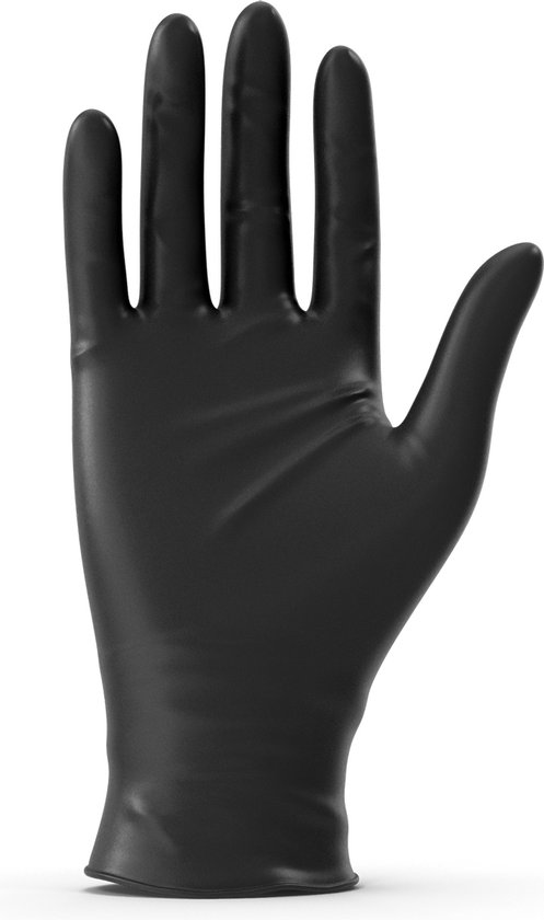 Gants jetables - Nitril - 100 pièces - Zwart - Sans poudre - Sans latex - Taille S