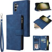 BookCover Wallet Etui geschikt voor Samsung Galaxy S24 PLUS 5G Blauw