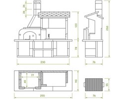 Buitenkeuken met pizzaoven Antille Palazzetti