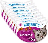 Whiskas Dentabites - Kattensnoepjes - Kip - 8 x 40g