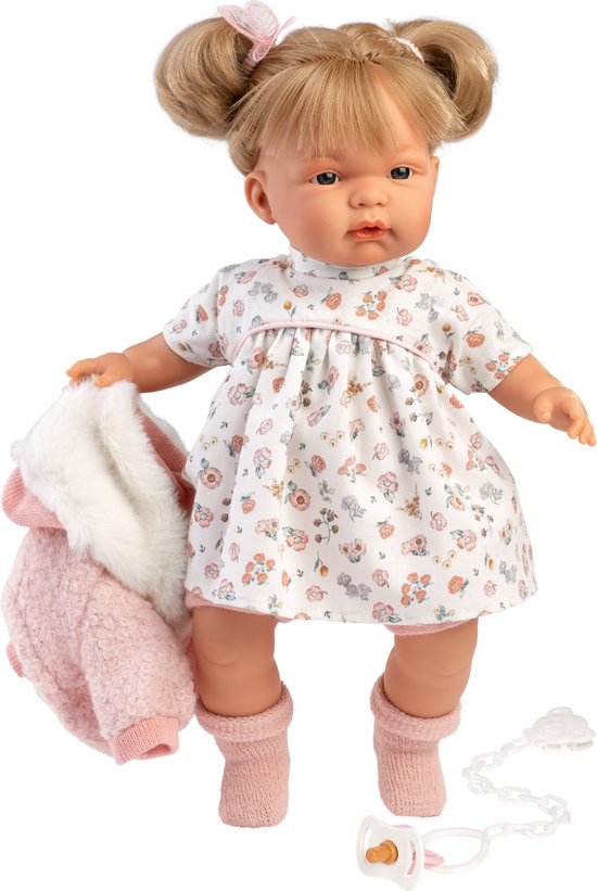 Llorens Huilpop Joelle Roze Jas Blank met geluid 38 cm van Merkloos — afbeelding 5