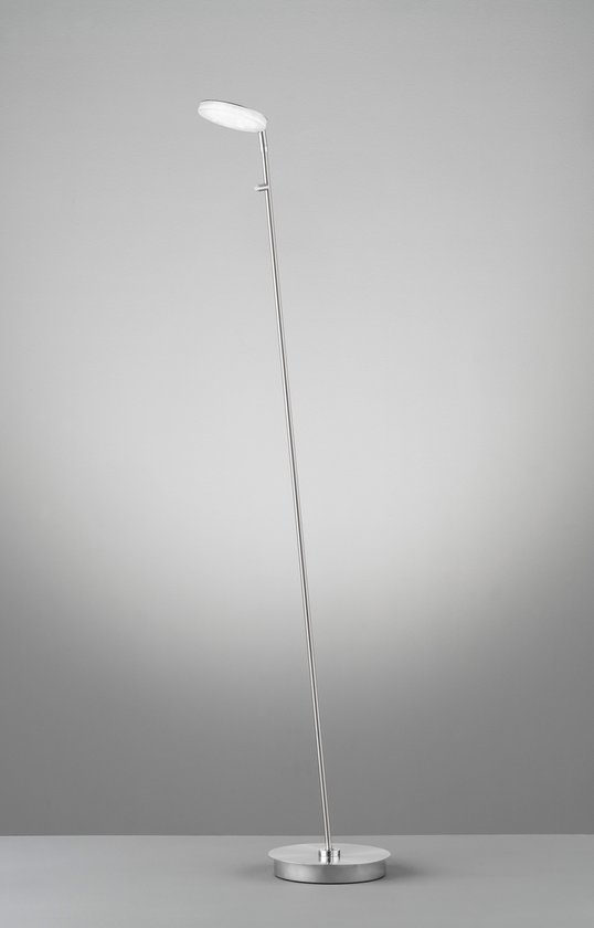 Fischer & Honsel - Vloerlamp Dent - 1x LED 7,5 W (incl.) - Mat Nikkel Afwerking