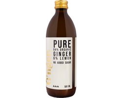 G'NGER PURE GEMBERSAP BIO - 500ML - Gembershot - Gember thee