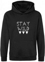 Be Friends Hoodie - Stay wild - Heren - Zwart - Maat XL