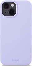 Holdit telefoonhoesje geschikt voor iPhone 14 / iPhone 13 siliconen hoesje - Back Cover - Siliconen hoesje (Lavender)