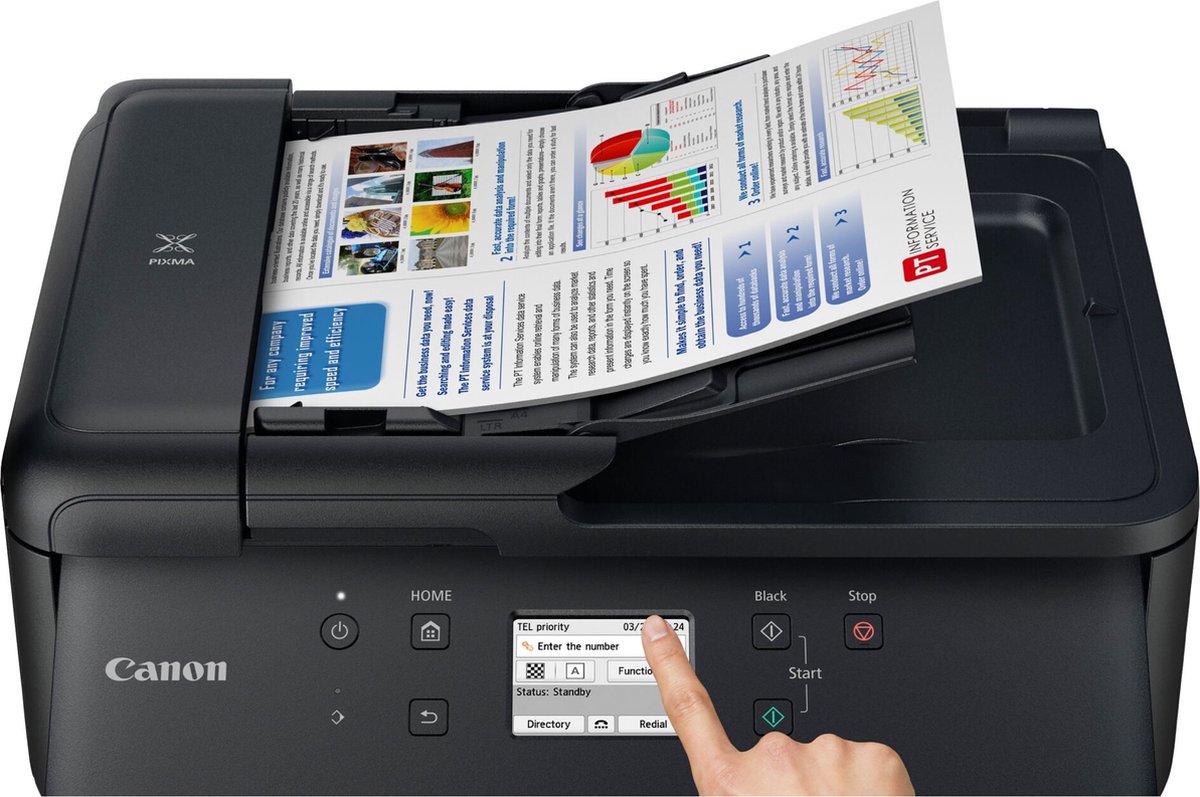 Canon PIXMA TR7650 - All-in-One Inkjetprinter - Zwart — afbeelding 5