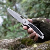 Zakmes - Grijs - Zwart - Survival - Outdoor Mes - Kampeer Mes - Pocket Knife - Vlijmscherp - Stoer - Hunting Knife - Kamperen - 23cm - Cadeau Tip