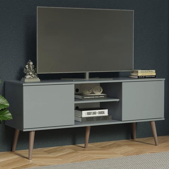 MADESA TV-meubel Grijs: Stijlvol en functioneel voor uw woonkamer