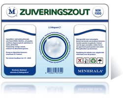 Minerala Zuiveringszout - Food Grade - 2,5 kg - Baking Soda - Natriumbicarbonaat - E500(ii) - Hersluitbare verpakking - Premium kwaliteit - Herkomst Europa - Bakken - schoonmaken - persoonlijke verzorging