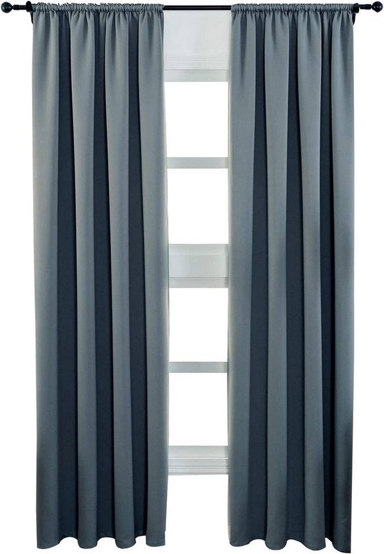 Rootz Premium verduisteringsgordijnen - verduisterende gordijnen - geluidsreducerende panelen - energiezuinig - 100% polyester - 168 cm x 229 cm