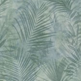 Papier peint Nature Profhome 374111-GU papier peint intissé légèrement texturé dans le style jungle vert bleu gris mat 5,33 m2